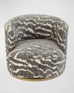 Image 1 of 5: Haute House Diane Swivel Chair