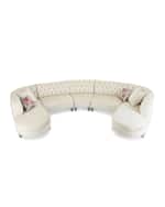 Image 2 of 2: Haute House Pouf Double Chaise Sectional