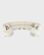 Image 1 of 2: Haute House Pouf Double Chaise Sectional