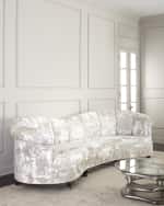 Image 1 of 3: Haute House Lizette Channeled Tufted Sofa 121"