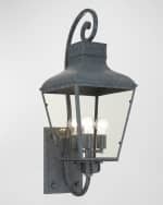Image 2 of 2: Crystorama Dunmont Outdoor 3-Light Sconce