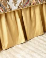 Image 1 of 3: Austin Horn Collection Ruffled Silk Dust Skirt, King