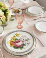 Image 3 of 3: Neiman Marcus Floral Pewter & Ceramic Soup Bowl