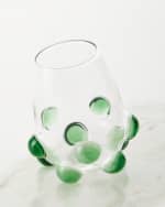 Image 1 of 2: Massimo Lunardon Bubble Wine Glass, Green