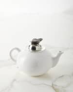 Image 1 of 4: Neiman Marcus Ceramic Pewter Teapot