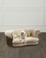 Image 1 of 5: Haute House Dorina Peacock Pet Bed