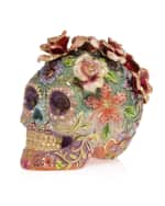 Image 3 of 3: Jay Strongwater Catrina Skull with Roses