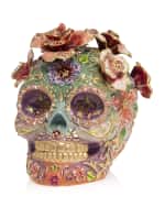 Image 1 of 3: Jay Strongwater Catrina Skull with Roses