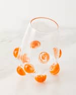 Image 1 of 2: Massimo Lunardon Bubble Wine Glass, Orange