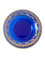 Image 1 of 3: Neiman Marcus Blue Oro Bello Soup Bowls, Set of 4