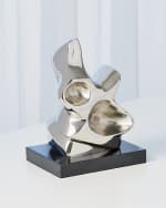 Image 1 of 2: Global Views Abstract Figural Sculpture - Nickel - Large