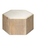 Image 1 of 3: Jamie Young Small Argon Hexagon Side Table