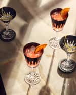 Image 2 of 3: Waterford Crystal Lismore Black Crystal Goblets, Set of 2
