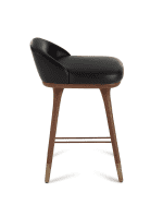 Image 3 of 4: Arteriors Walsh Leather Counter Stool, 25”