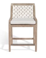 Image 2 of 6: Palecek Montecito Outdoor Counter Stool