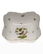 Image 1 of 2: Herend Rothschild Bird Square Salad Bowl