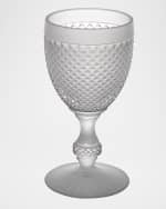 Image 1 of 2: Vista Alegre Bicos Frosted Water Goblet