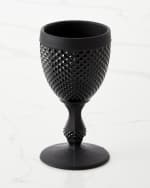 Image 1 of 4: Vista Alegre Bicos Frosted Water Goblet