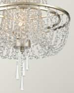 Image 3 of 3: Crystorama Arcadia 4-Light Antique Silver Chandelier