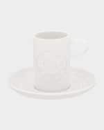 Image 2 of 5: Vista Alegre Ornament Espresso/Coffee Cups & Saucers, Set of 6