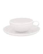 Image 3 of 5: Vista Alegre Ornament Teacups & Saucers, Set of 6