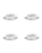 Image 1 of 2: Vista Alegre Orquestra Tea Cups & Saucers, Set of 4