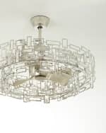 Image 1 of 3: John-Richard Collection 8-Light Crystal Trim Fandelier
