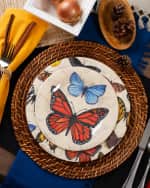 Image 2 of 2: Bamboo Table Field Guild Butterflies Shatter-Resistant Bamboo Salad Plates, Set of 4