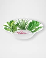 Image 1 of 2: Bamboo Table Flamingo Tropics Shatter-Resistant Bamboo Cereal Bowls, Set of 4