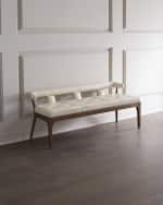 Image 1 of 2: Global Views Moderno Leather Bench