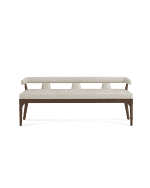 Image 2 of 2: Global Views Moderno Leather Bench
