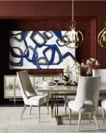Image 2 of 3: John-Richard Collection Ribbons of Brass Swirls Chandelier