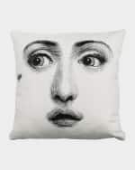 Image 2 of 3: Fornasetti Cushion Ape bug on nose