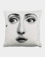 Image 3 of 3: Fornasetti Cushion Ape bug on nose