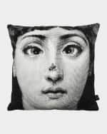 Image 1 of 3: Fornasetti Cushion Ape bug on nose