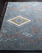 Image 2 of 4: Lauren Ralph Lauren Nahla Blue Hand-Knotted Rug, 2' x 8'