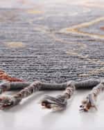 Image 4 of 4: Lauren Ralph Lauren Nahla Blue Hand-Knotted Rug, 2' x 8'