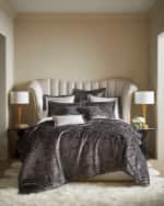 Image 2 of 6: Haute House Moira Snow Channel-Tufted Queen Bed