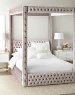 Image 1 of 3: Haute House Astrid Queen Canopy Bed