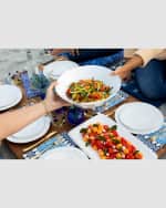 Image 2 of 2: Vietri Melamine Lastra White Shallow Bowl