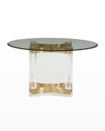 Image 2 of 2: Worlds Away Hollingsworth Dining Table, 54"