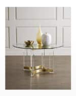 Image 1 of 2: Worlds Away Hollingsworth Dining Table, 54"