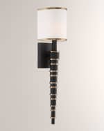 Image 1 of 3: Crystorama Sloane 1-Light Forged Wall Sconce