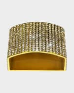 Image 2 of 2: Nomi K Classic & Modern Crystal Studded Napkin Rings, Set of 4