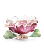 Image 1 of 4: Jay Strongwater Large Flower Bowl
