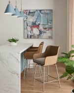 Image 2 of 7: Bernhardt Meade Swivel Bar Stool, 30"