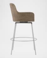Image 4 of 7: Bernhardt Meade Swivel Bar Stool, 30"