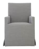 Image 2 of 3: Bernhardt Mirabelle Slip Cover Look Arm Chair