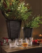 Image 2 of 3: Baccarat Large Black Rectangular Eye  Vase