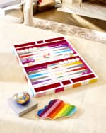 Image 2 of 3: Jonathan Adler Checkerboard Backgammon Set